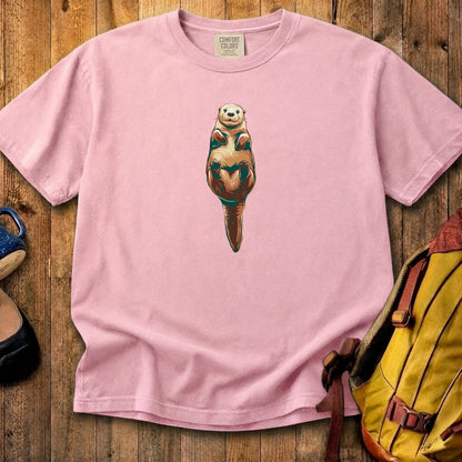 Painted Otter Cotton T-Shirt
