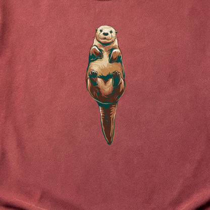 Painted Otter Cotton T-Shirt