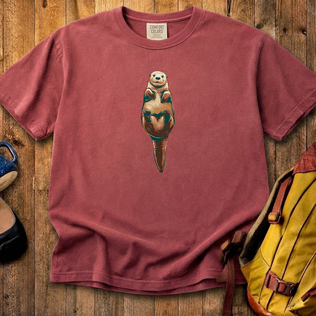 Painted Otter Cotton T-Shirt