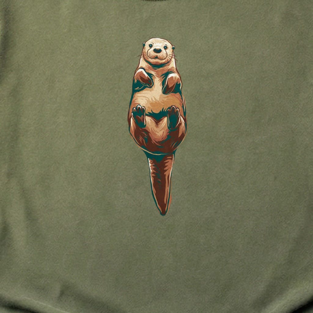 Painted Otter Cotton T-Shirt