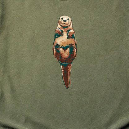 Painted Otter Cotton T-Shirt