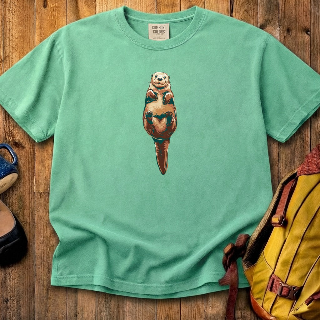Painted Otter Cotton T-Shirt
