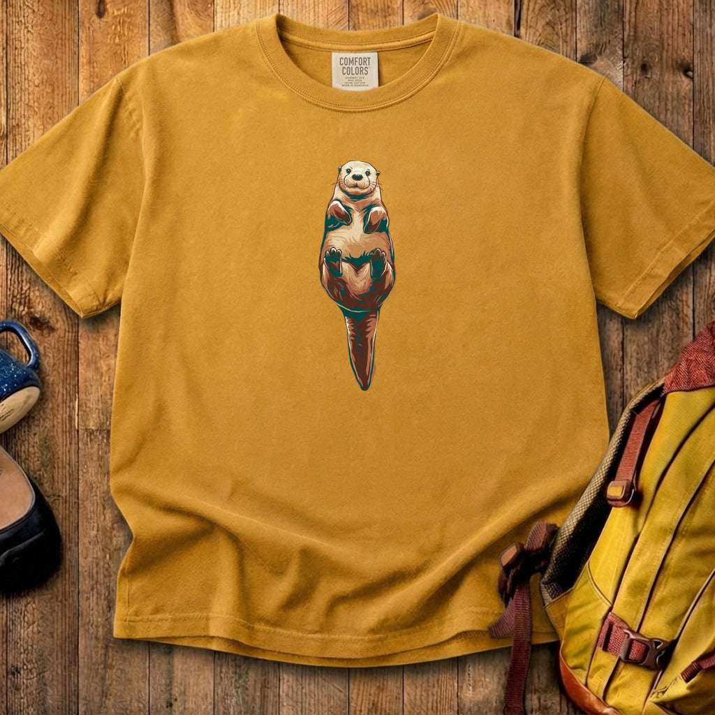 Painted Otter Cotton T-Shirt