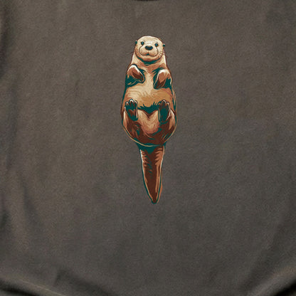 Painted Otter Cotton T-Shirt