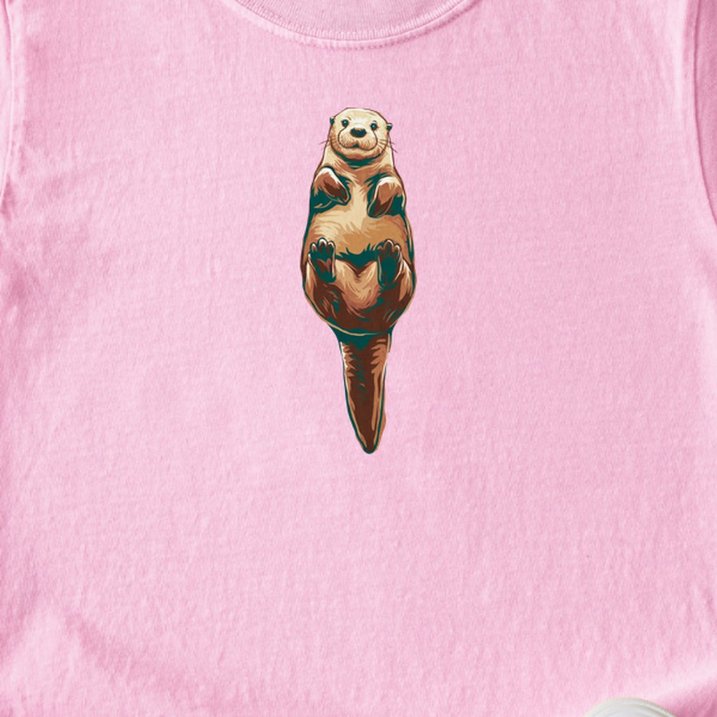 Painted Otter Kids Cotton T-Shirt