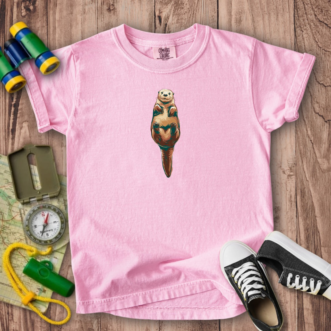 Painted Otter Kids Cotton T-Shirt
