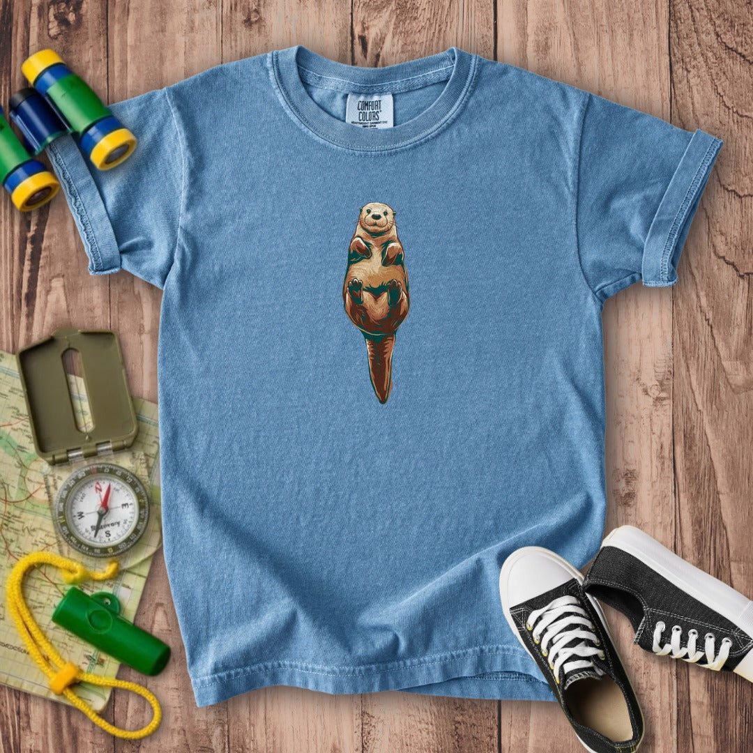 Painted Otter Kids Cotton T-Shirt