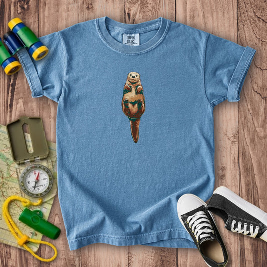 Painted Otter Kids Cotton T-Shirt