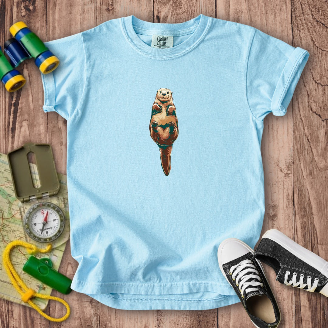 Painted Otter Kids Cotton T-Shirt