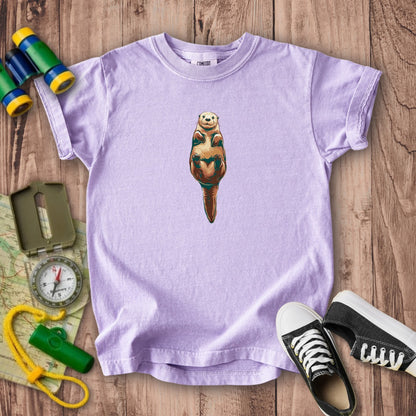 Painted Otter Kids Cotton T-Shirt