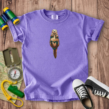 Painted Otter Kids Cotton T-Shirt