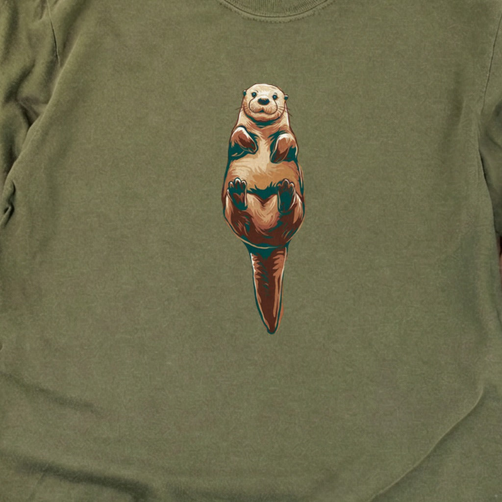 Painted Otter Cotton Long Sleeve