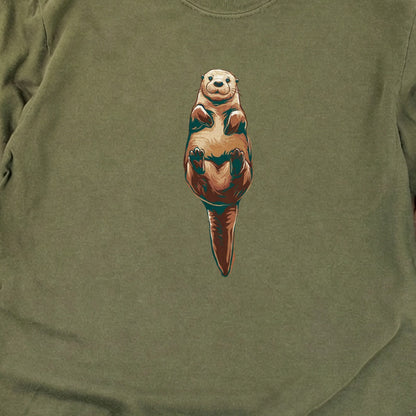 Painted Otter Cotton Long Sleeve