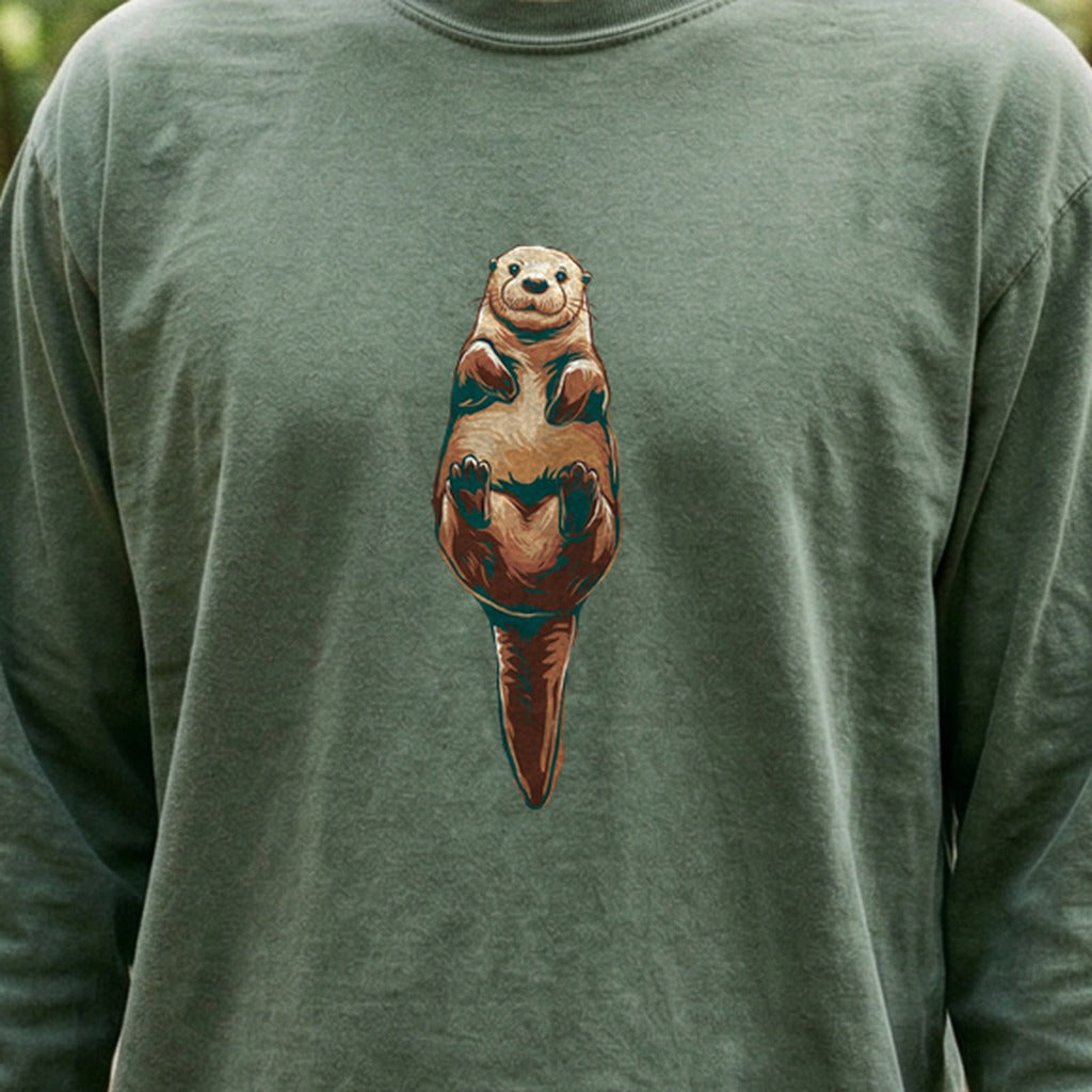 Painted Otter Cotton Long Sleeve