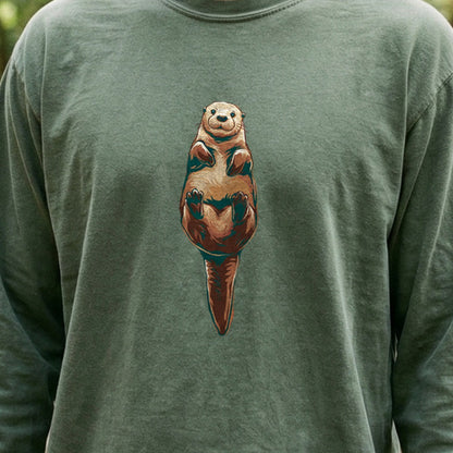 Painted Otter Cotton Long Sleeve