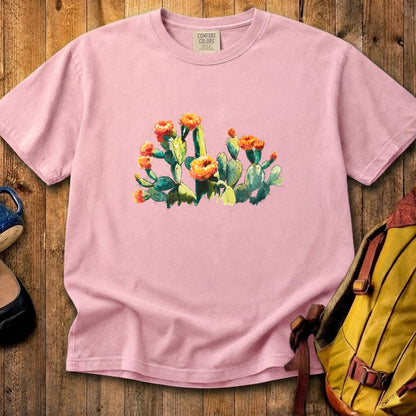 Painted Paddle Cactus Cotton T-Shirt