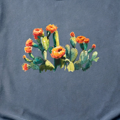 Painted Paddle Cactus Cotton T-Shirt