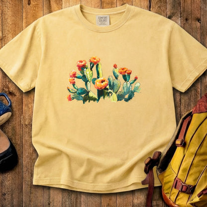 Painted Paddle Cactus Cotton T-Shirt
