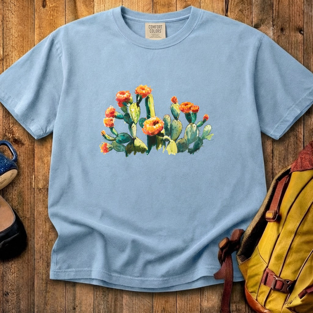 Painted Paddle Cactus Cotton T-Shirt