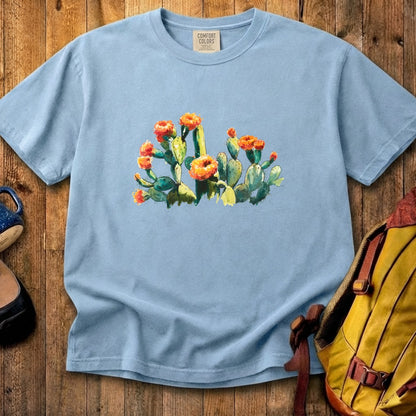 Painted Paddle Cactus Cotton T-Shirt