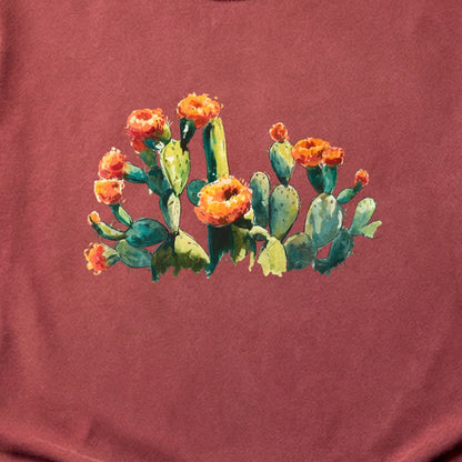 Painted Paddle Cactus Cotton T-Shirt