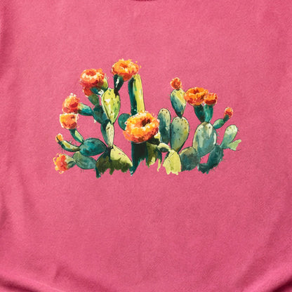Painted Paddle Cactus Cotton T-Shirt