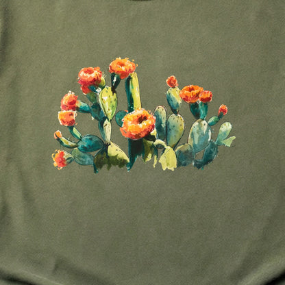 Painted Paddle Cactus Cotton T-Shirt