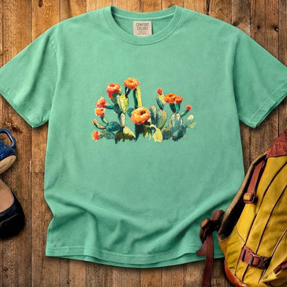 Painted Paddle Cactus Cotton T-Shirt