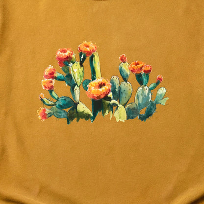 Painted Paddle Cactus Cotton T-Shirt