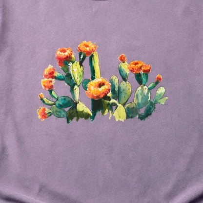 Painted Paddle Cactus Cotton T-Shirt