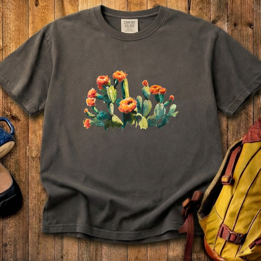 Painted Paddle Cactus Cotton T-Shirt