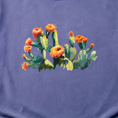 Painted Paddle Cactus Cotton T-Shirt