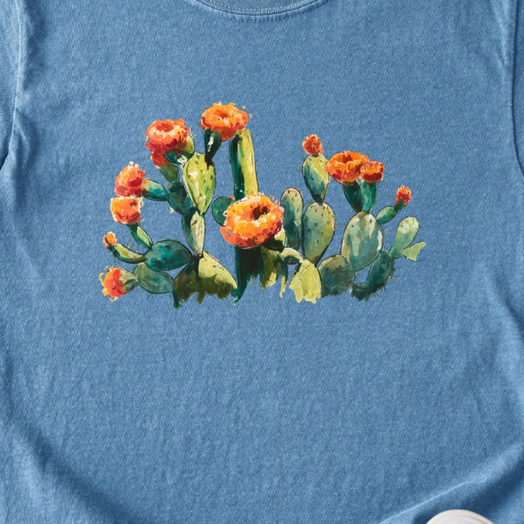 Painted Paddle Cactus Kids Cotton T-Shirt