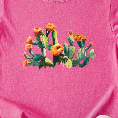 Painted Paddle Cactus Kids Cotton T-Shirt