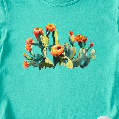 Painted Paddle Cactus Kids Cotton T-Shirt