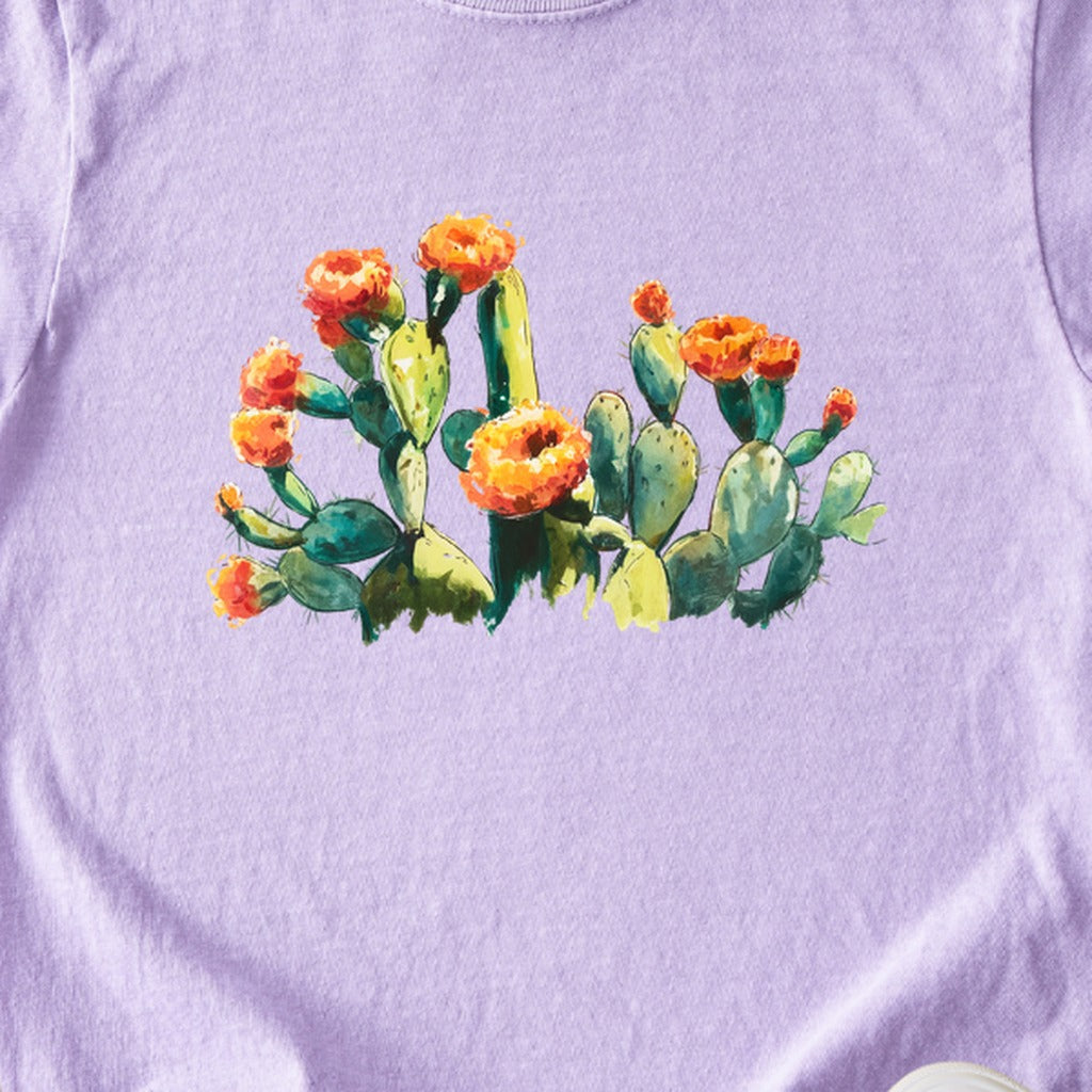 Painted Paddle Cactus Kids Cotton T-Shirt