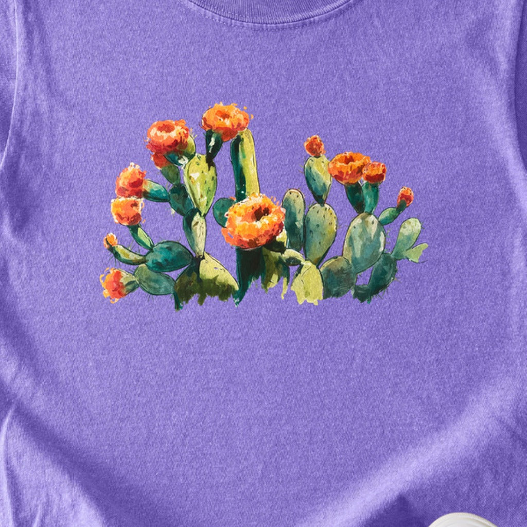 Painted Paddle Cactus Kids Cotton T-Shirt