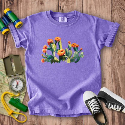 Painted Paddle Cactus Kids Cotton T-Shirt