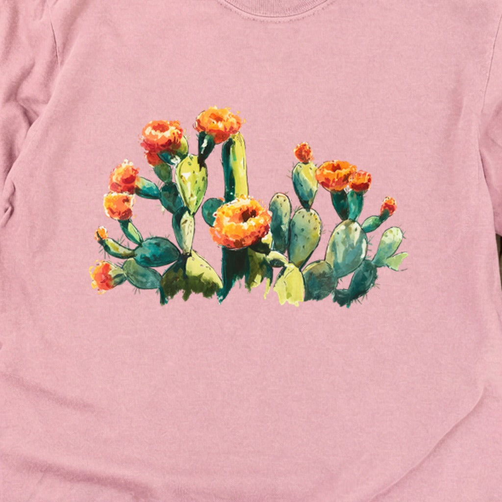 Painted Paddle Cactus Cotton Long Sleeve