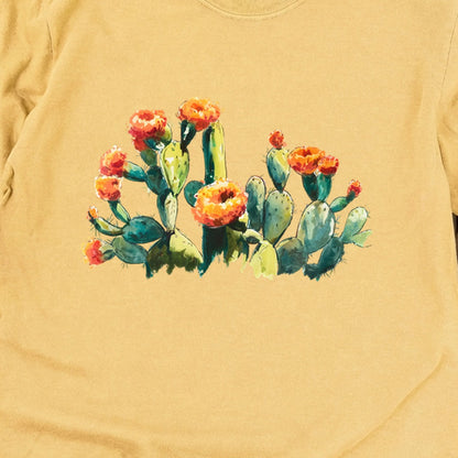 Painted Paddle Cactus Cotton Long Sleeve