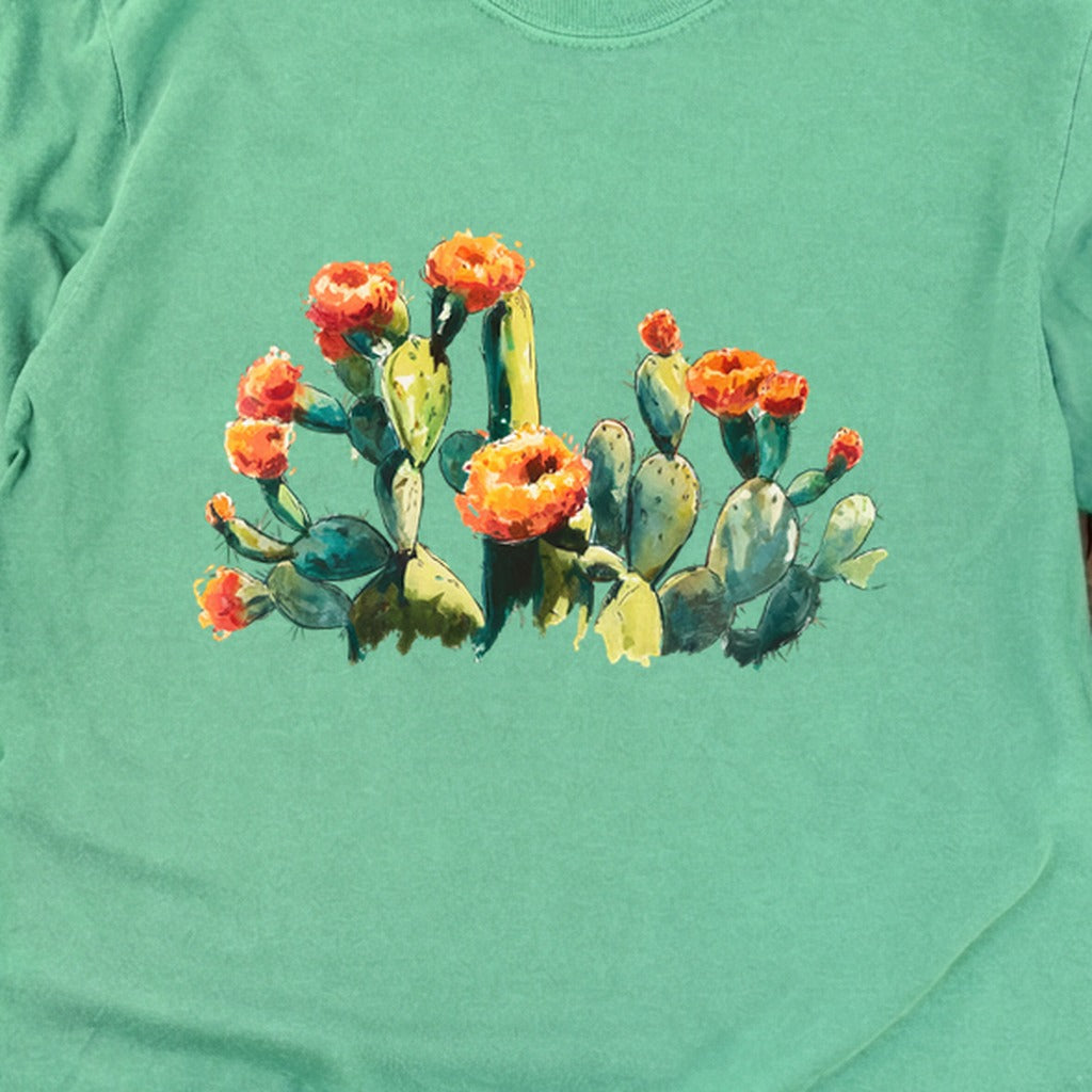 Painted Paddle Cactus Cotton Long Sleeve