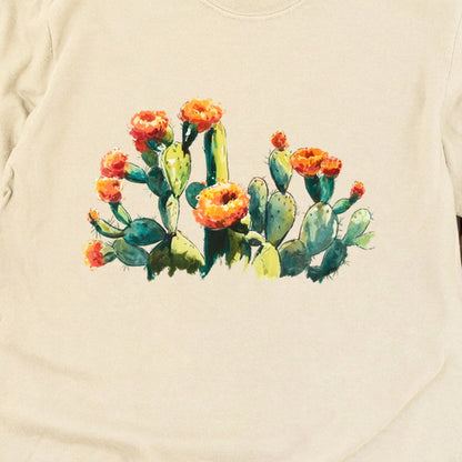 Painted Paddle Cactus Cotton Long Sleeve