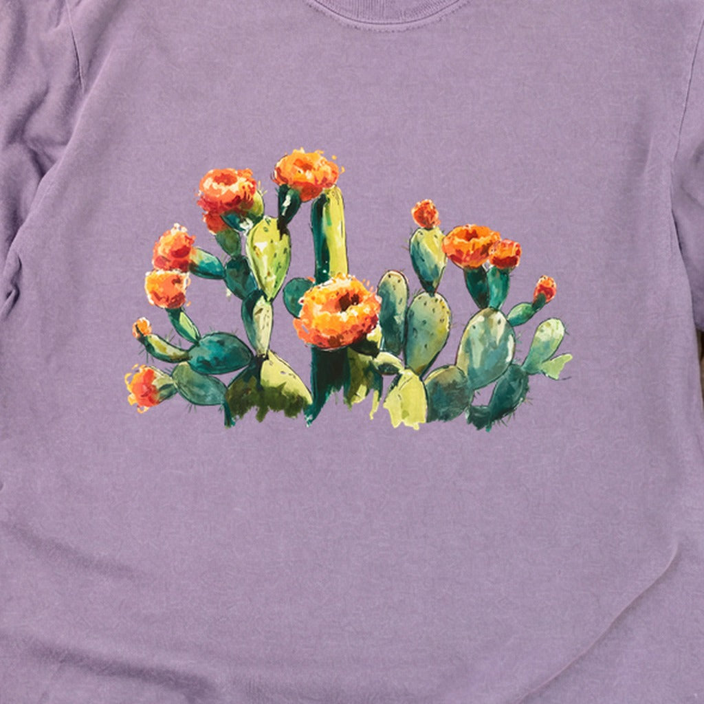 Painted Paddle Cactus Cotton Long Sleeve