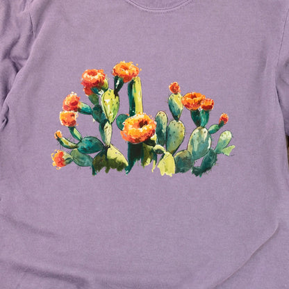 Painted Paddle Cactus Cotton Long Sleeve