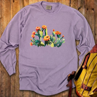 Painted Paddle Cactus Cotton Long Sleeve