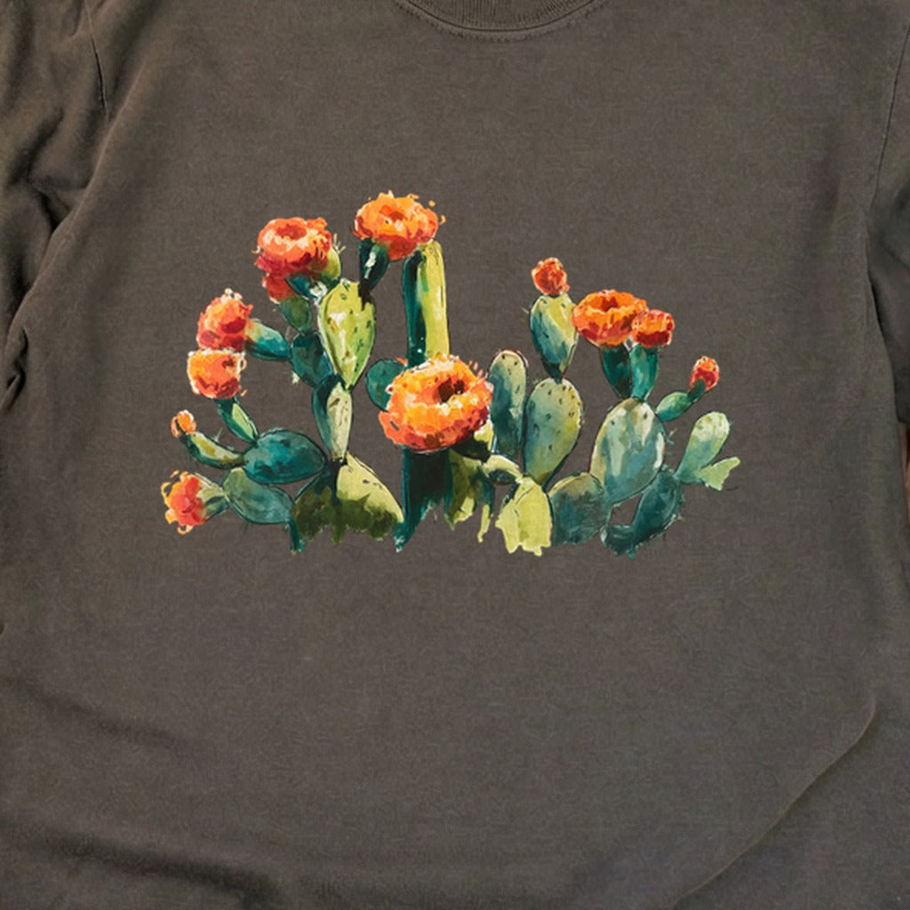 Painted Paddle Cactus Cotton Long Sleeve