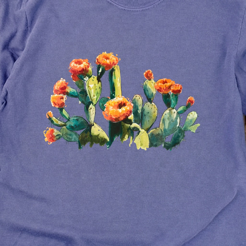 Painted Paddle Cactus Cotton Long Sleeve