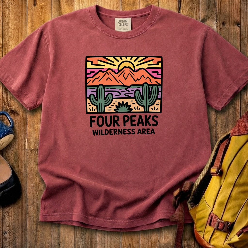 Painted Peaks Cotton T-Shirt