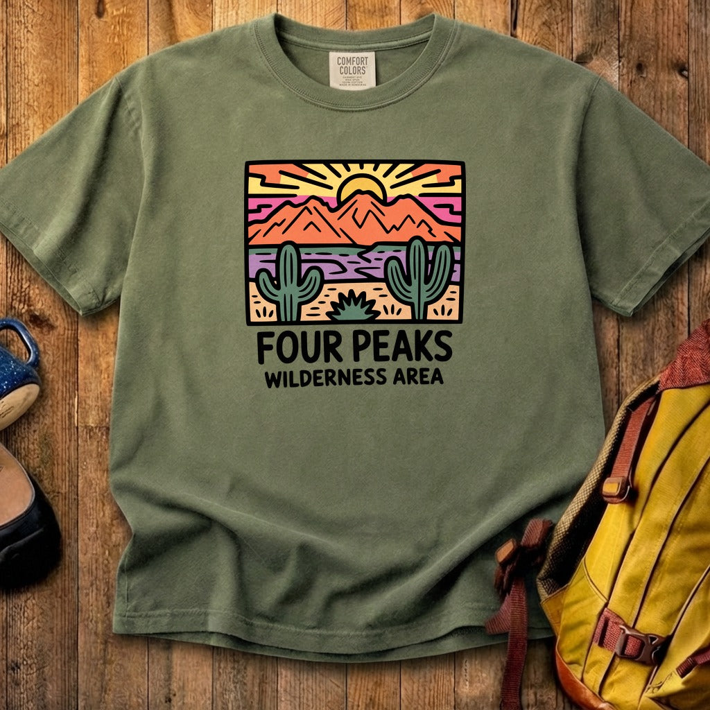 Painted Peaks Cotton T-Shirt