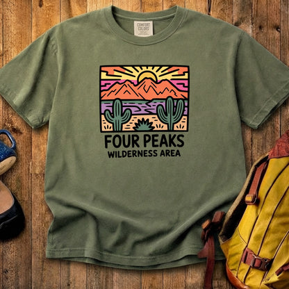 Painted Peaks Cotton T-Shirt